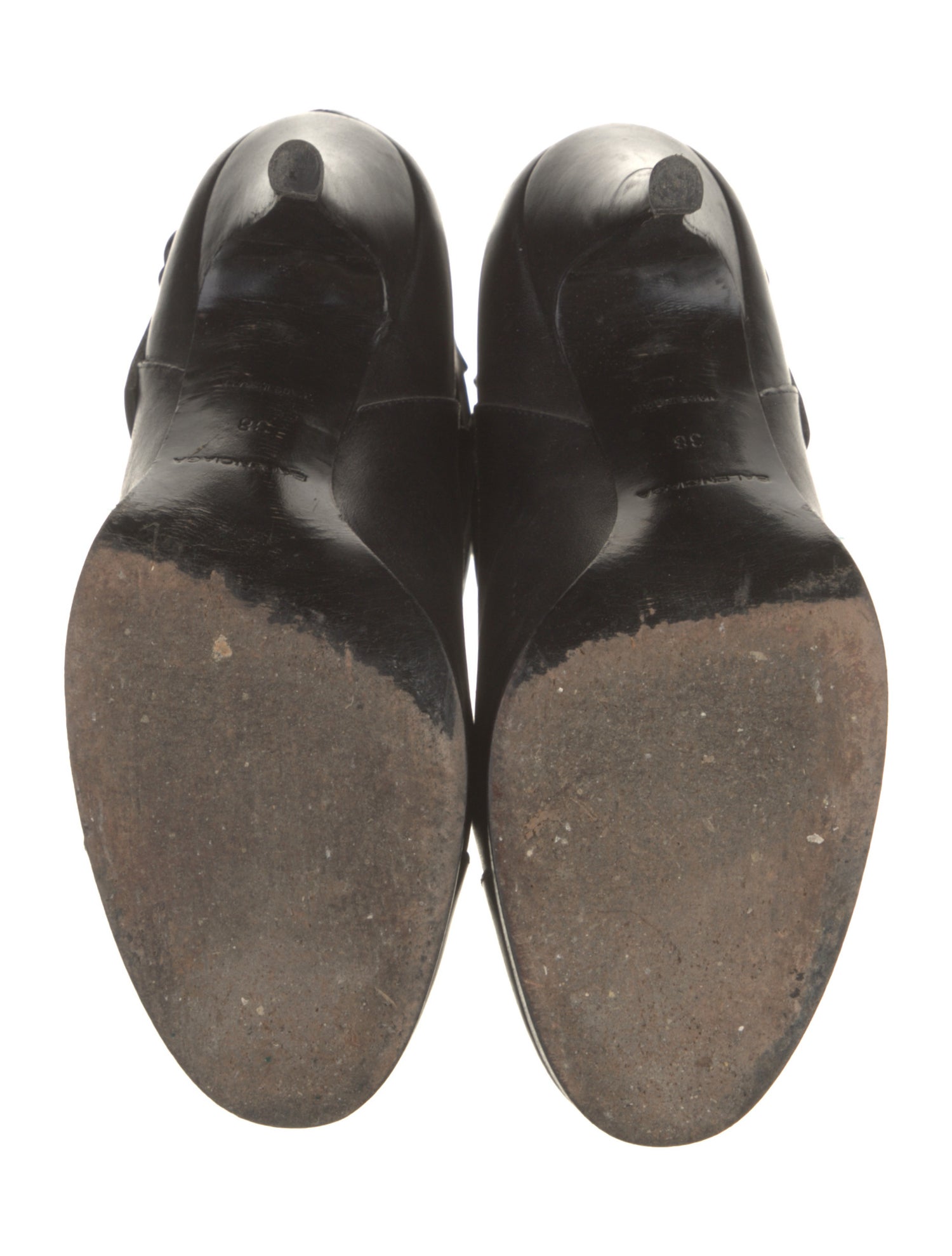 Balenciaga Leather Lace-Up Boots